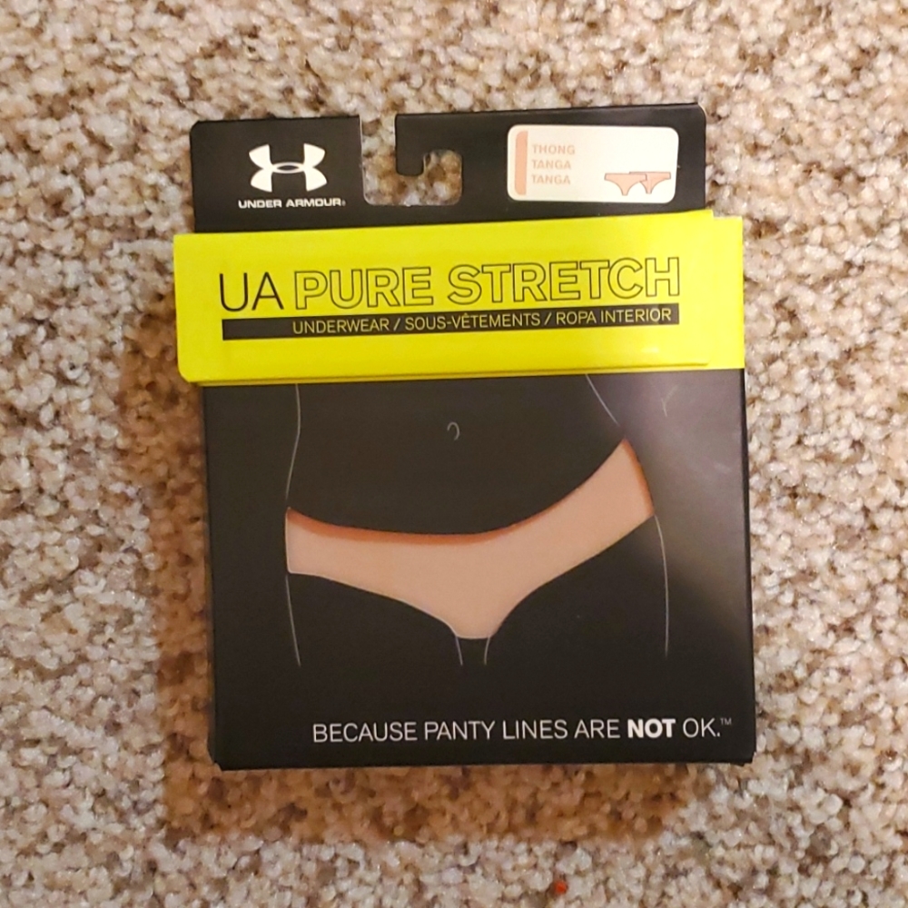 UA pure stretch thong underwear